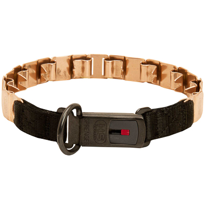 Curogan Neck Tech SPORT Dog Prong Collar with a Click-Lock Buckle (ClicLock)- 19 inches (48 cm) long