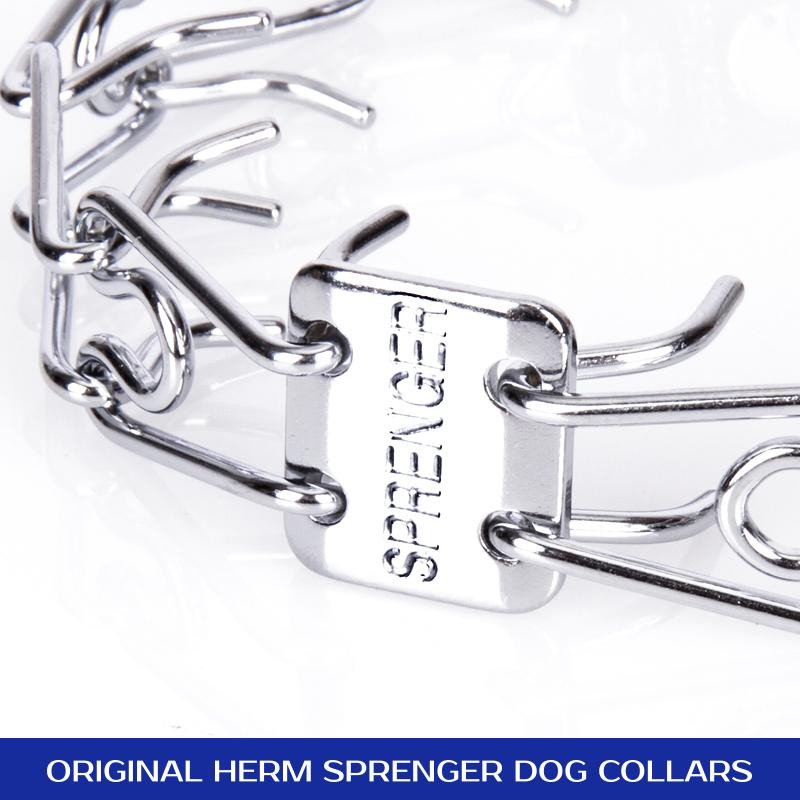 Herm Sprenger Chrome Plated Steel Pinch Prong Collar (2.25 mm x 16 inches)
