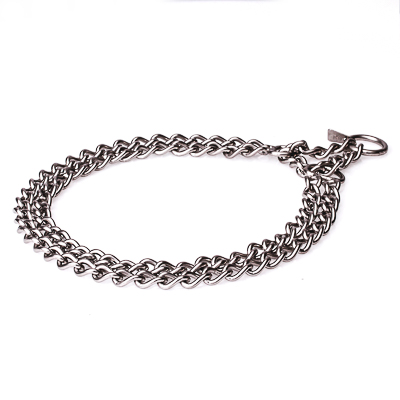 Stainless Steel Twin Row Chain Collar - 3.0 mm